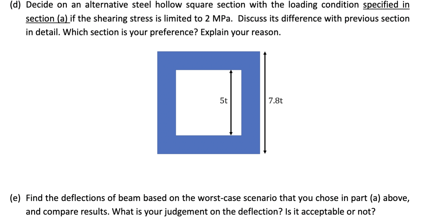 Analyse The Problem Your Team Has Been Asked To Design A Steel Beam Bridge With 10 M Length As A Simple Supported Beam 1