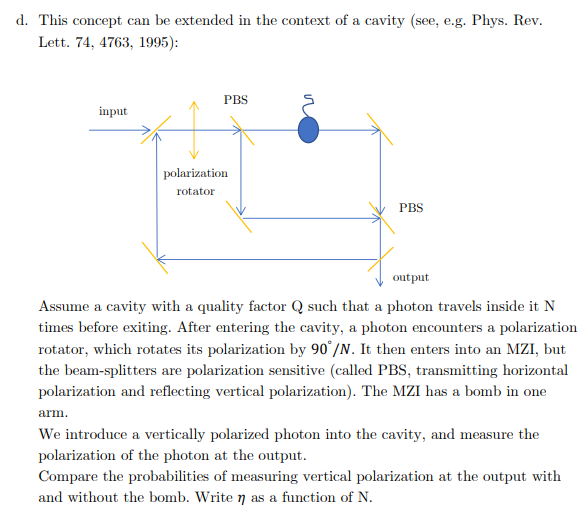 D This Concept Can Be Extended In The Context Of A Cavity See E G Phys Rev Lett 74 4763 1995 Pbs Input Polari 1