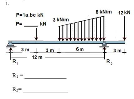 Determine The Reactions Of The Beams Loaded As Shown P 13 13 Kn 1