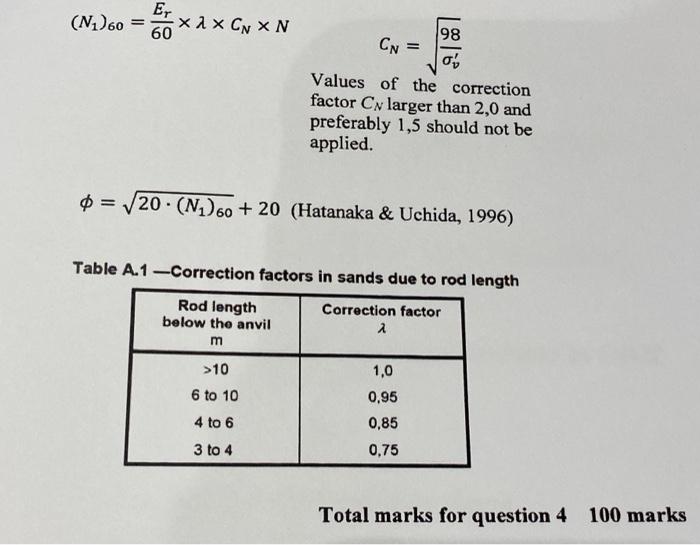 4 A Briefly Define The Following 40 Marks I Desk Study Ii Trial Pits Iii Borehole Iv Standard Penetration 2