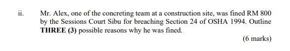 Ii E Mr Alex One Of The Concreting Team At A Construction Site Was Fined Rm 800 By The Sessions Court Sibu For Breac 1