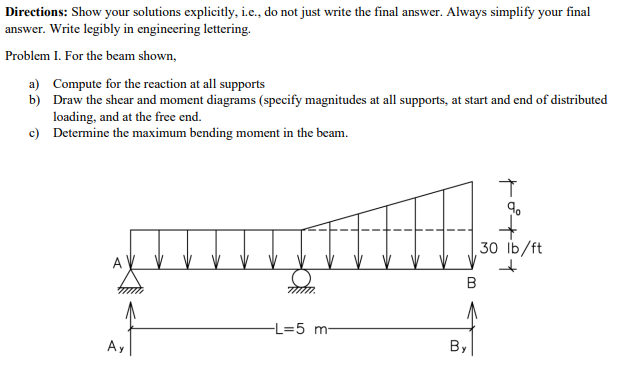Q0 In Lb Ft 63 Also Please Show Me How To Solve Maximum Bending Moment Thank You 1