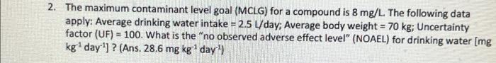 Tre Day Daily Vss Lb Vss Loading Volume De Ib Mgal 8 34 1 Fto 7 48 Gal Mg L Mg Mg 1 Solids 10 000 L Ppm Z Noael 2