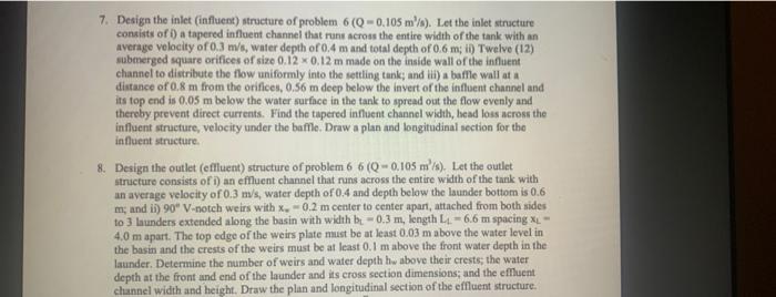 2 Find The Threshold Particle Size That Will Be Completely Removed By A Settling Basin That Has An Overflow Velocity Of 2