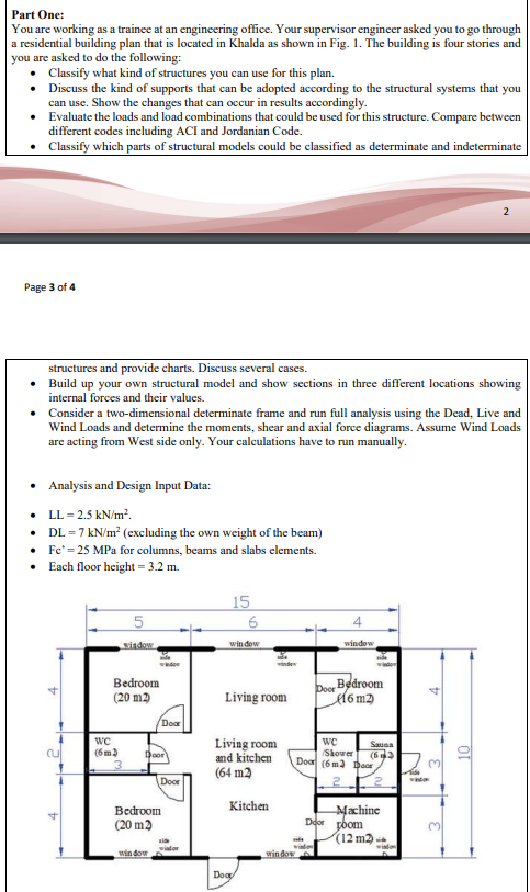 Part One You Are Working As A Trainee At An Engineering Office Your Supervisor Engineer Asked You To Go Through A Resi 1