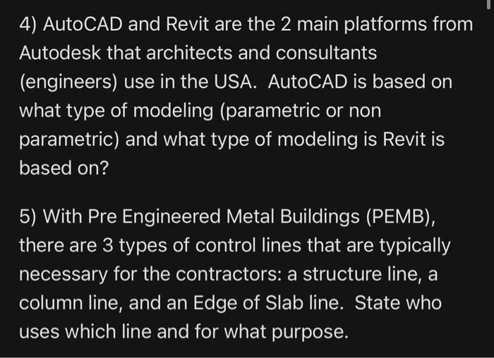 4 Autocad And Revit Are The 2 Main Platforms From Autodesk That Architects And Consultants Engineers Use In The Usa 1