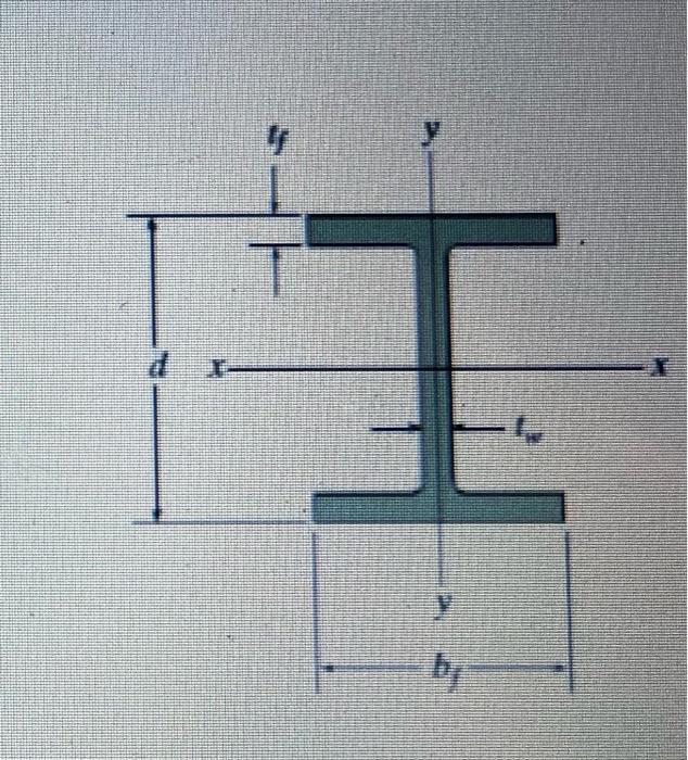 Determine The Seccion W That Satisfies The Requisites Below Mmax 24 Kn M Oy Max 250mpa Factor Of Safety Fs 1 7 2