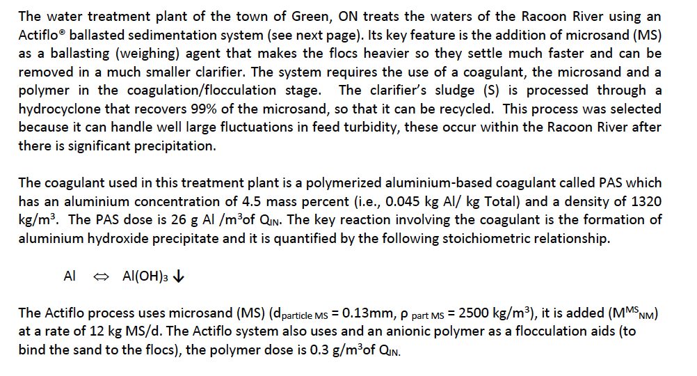The Water Treatment Plant Of The Town Of Green On Treats The Waters Of The Racoon River Using An Actiflo Ballasted Sed 1