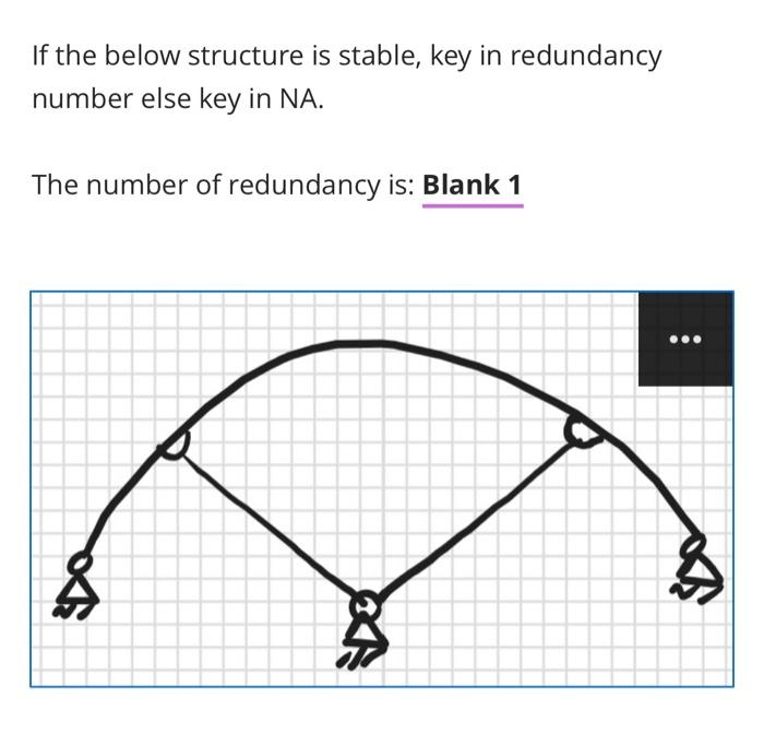 If The Below Structure Is Stable Key In Redundancy Number Else Key In Na The Number Of Redundancy Is Blank 1 If The 2