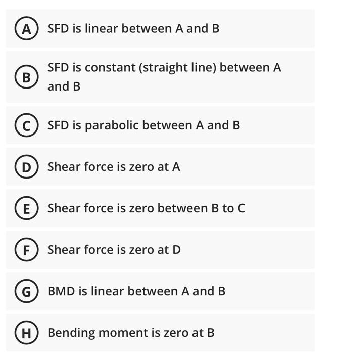 Draw Sfd And Bmd For The Below Structure And Choose The Correct Statement From The List Below To This Question Tip S 3