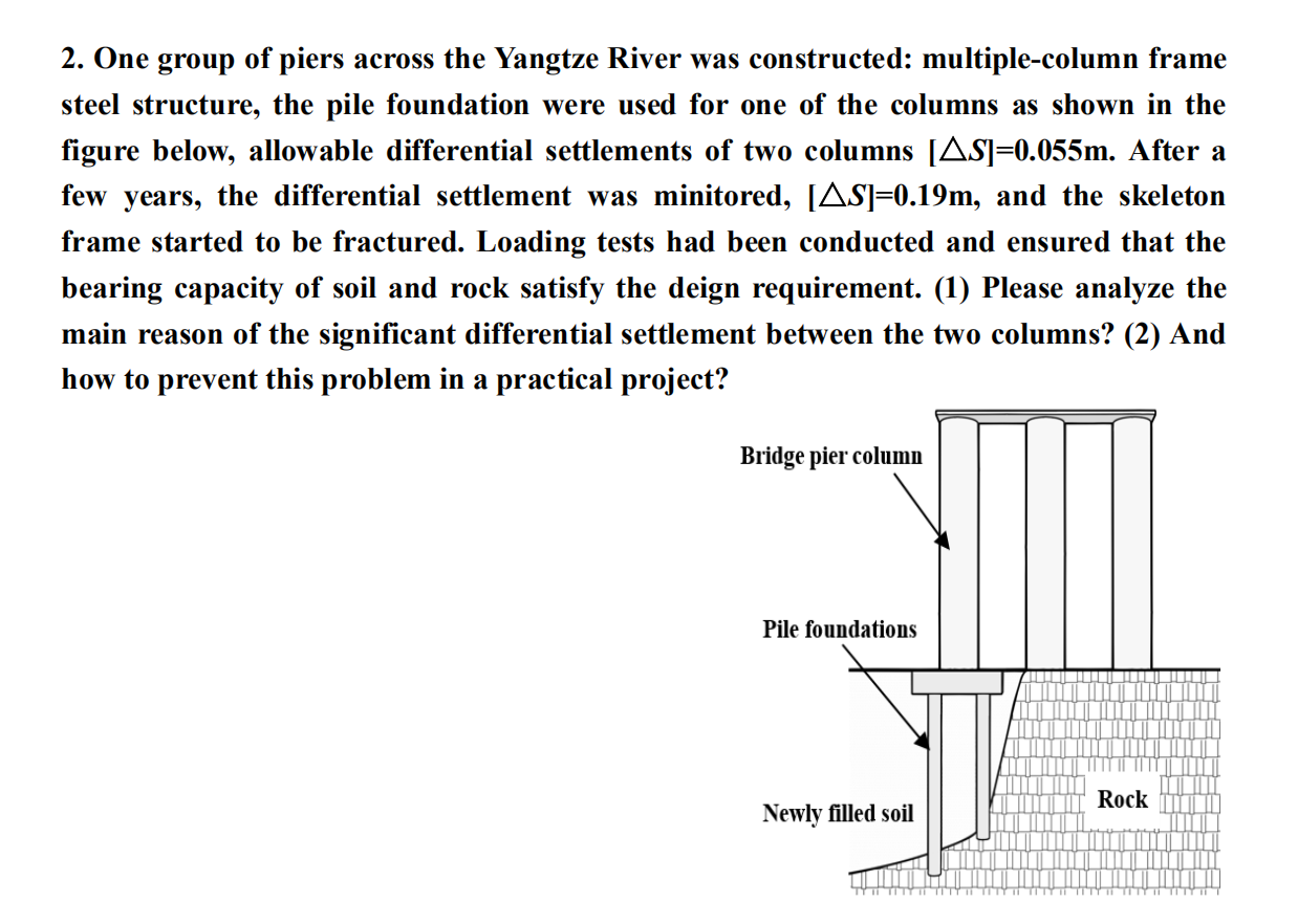 2 One Group Of Piers Across The Yangtze River Was Constructed Multiple Column Frame Steel Structure The Pile Foundati 1