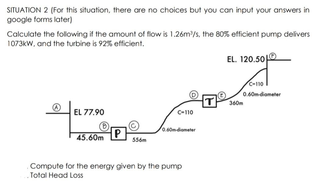 Situation 2 For This Situation There Are No Choices But You Can Input Your Answers In Google Forms Later Calculate Th 1