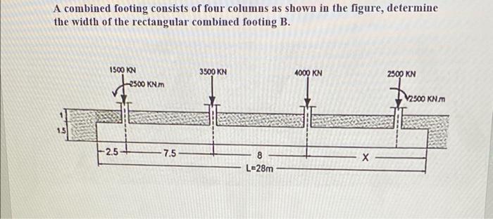 Design Suitable Rectangular Footings Design For L B 1 6 For The Below Problem Note All Loads Are Concentric On Colum 2
