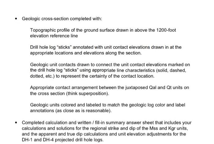 This Assignment Will Introduce You To One Of The Most Fundamental Tools An Engineering Geologist Uses To Develop A Site 2