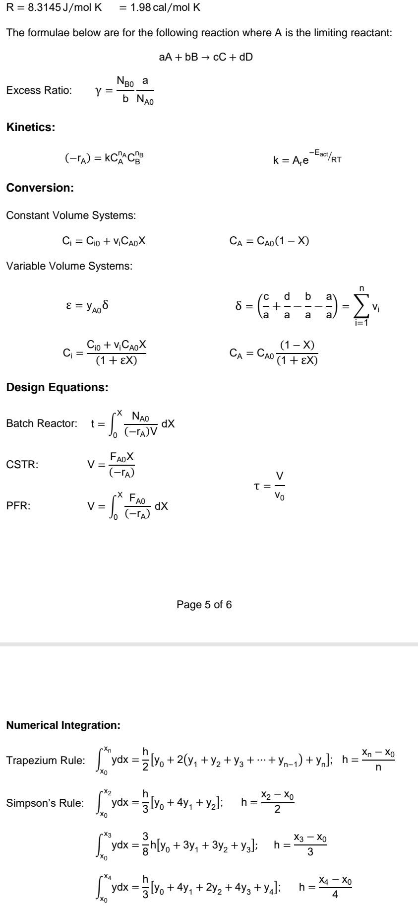 This Question Concerns The Following Elementary Liquid Phase Reaction 2a B A The Reaction Is To Be Carried Out In A 1