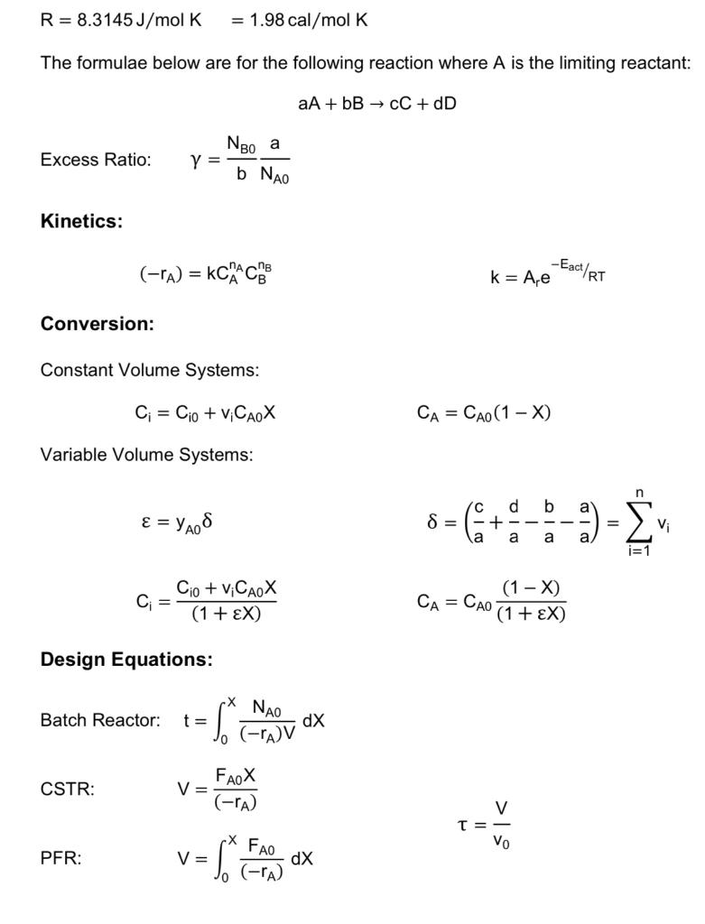 1 This Question Concerns The Following Elementary Liquid Phase Reaction 2a B A The Reaction Is To Be Carried Out I 2