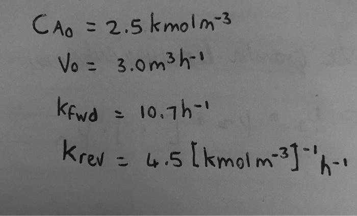 Concerning The Reversable Elementary Liquid Phase Reaction A B C 1 Express Rate Of Reaction With Initial Conc And Co 1