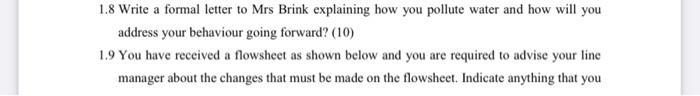 1 8 Write A Formal Letter To Mrs Brink Explaining How You Pollute Water And How Will You Address Your Behaviour Going Fo 1
