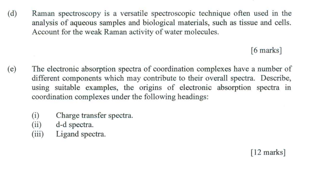 3 Answer All Parts A A Describe An Experimental Technique Which May Be Used To Determine The Fluorescence Lifetime O 2