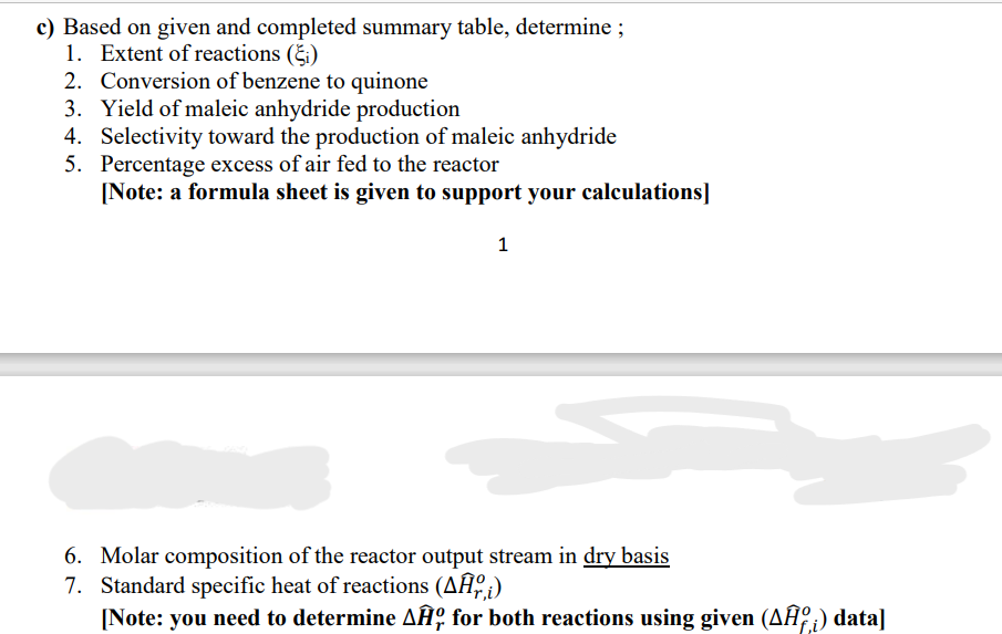 Problem 1 Maleic Anhydride Is Among The Several Products That Have A Good Market And Several Applications It Can Be Pr 2