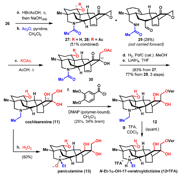 H O O Me Me A Hbr Acoh A Then Naoh Aq 26 Nh B Ac20 Pyridine Ch2cl2 Me O 27 R H 28 R Ac 51 Combined R 1