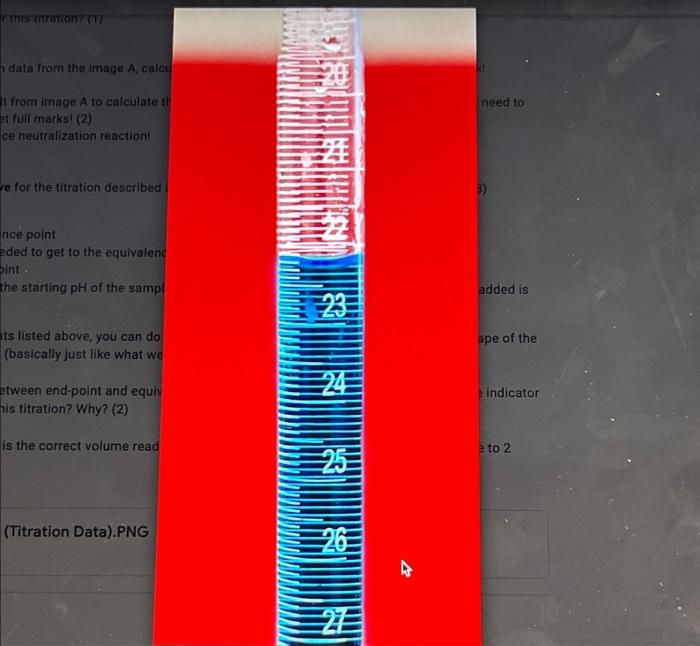 Use Following Information And Image A To Owwer Questions 15 25 0ml Of Lithium Hydroxide Is Rated With A 345 Molt Of St 3