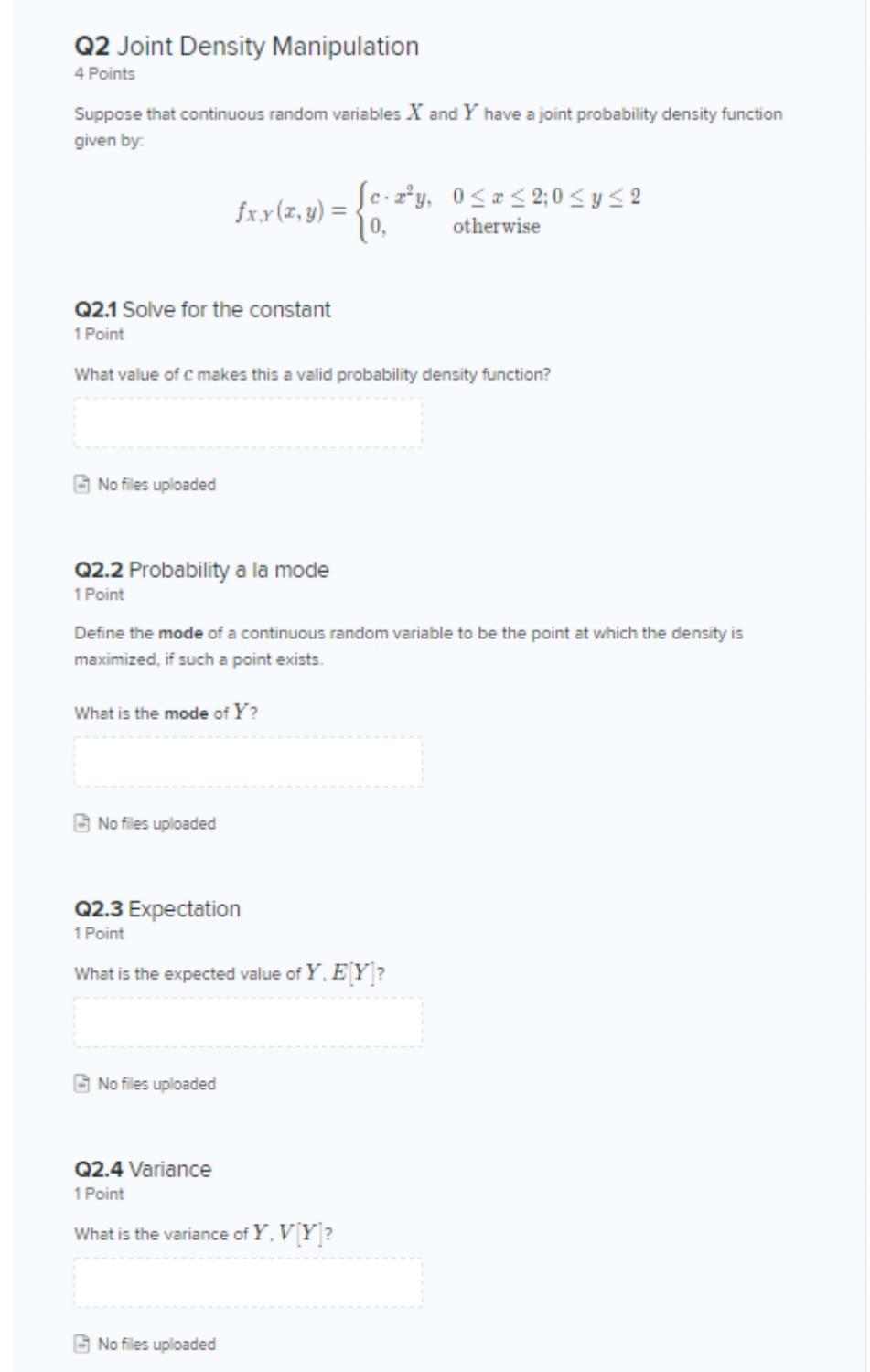 Please Solve All Parts 1