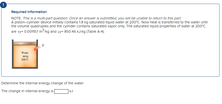 Required Information Note This Is A Multi Part Question Once An Answer Is Submitted You Will Be Unable To Return To 1