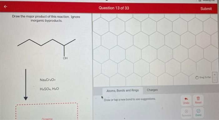 Question 4 Of 33 Which Compound Corresponds To An Unsaturated Hydrocarbon A 1 Chlorocyclopentane B Isopropanol C 2 3 2