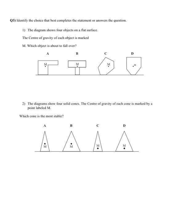 3 The Diagram Shows A Uniform Flat Metal Sheet Hanging Freely From A Nail At Point A A Weight Also Hangs Freely On A 4