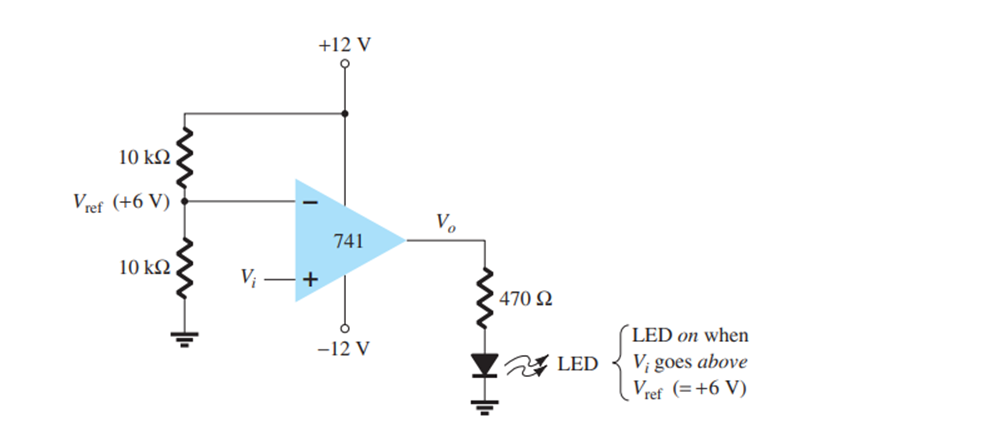 A Show That The Vref Signal Is 6v B Obtain An Expression For The Opamp Output Vout C If The Vi Sign Is A Square Wave 1