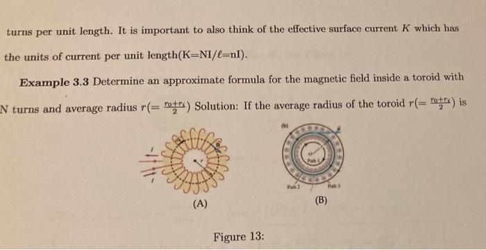 Turns Per Unit Length It Is Important To Also Think Of The Effective Surface Current K Which Has The Units Of Current P 1
