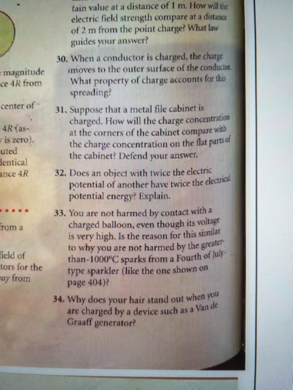 Tain Value At A Distance Of 1 M How Will The Electric Field Strength Compare At A Distance Of 2 M From The Point Charge 1