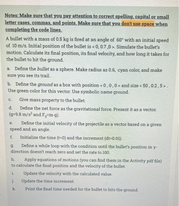 C Notes Make Sure That You Pay Attention To Correct Spelling Capital Or Small Letter Cases Commas And Points Mak 1