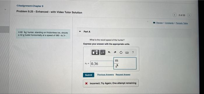 Assignment Chapter 9 Problem 9 25 Enhanced With Video Tutor Solution 2 Of 23 Raw Constants Indicatie Part A A 80 1