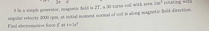 7 A Current 5a Flows Along A Rectangular Loop Length Of One Edge Is 2m Length Of Another Edge Is 5m The Current Loop 3