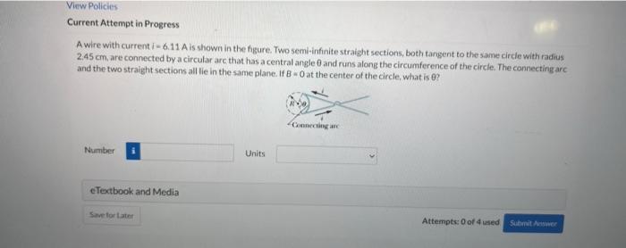 View Policies Current Attempt In Progress The Current Density Inside A Long Solid Cylindrical Wire Of Radius 4 9 Mm 3