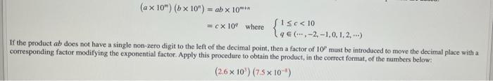 Ax 10 Bx 10 Ab X 10 Cx 10 Where Sisc 10 14 2 1 0 1 2 If The Product Ab Does Not Have A Single N 1