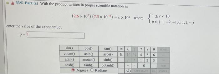 Ax 10 Bx 10 Ab X 10 Cx 10 Where Sisc 10 14 2 1 0 1 2 If The Product Ab Does Not Have A Single N 3