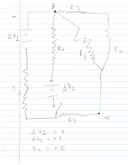 Determine The Potential Difference Between Alpha And Beta In The Following Diagram Below 1