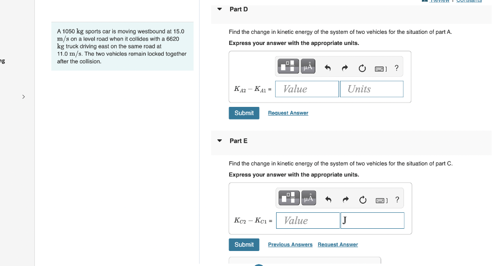 Answers For Part A 7 44m S Part C 2 38 1