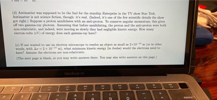 Llll D Antimatter Was Supposed To Be The Fuel For The Starship Enterprise In The Tv Show Star Trek Antimatter Is Not S 1