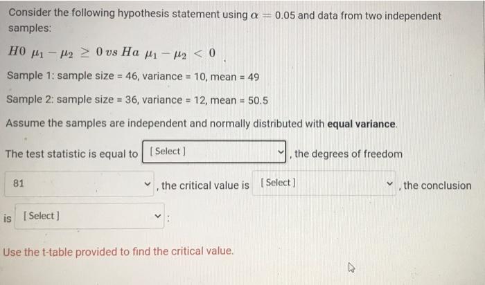 T Statistic Options 3 09 2 96 2 96 2 0441 2 04 3 09 Degrees Of Freedom 82 81 83 80 Cv Options 1 658 2 086 1 325 2 1