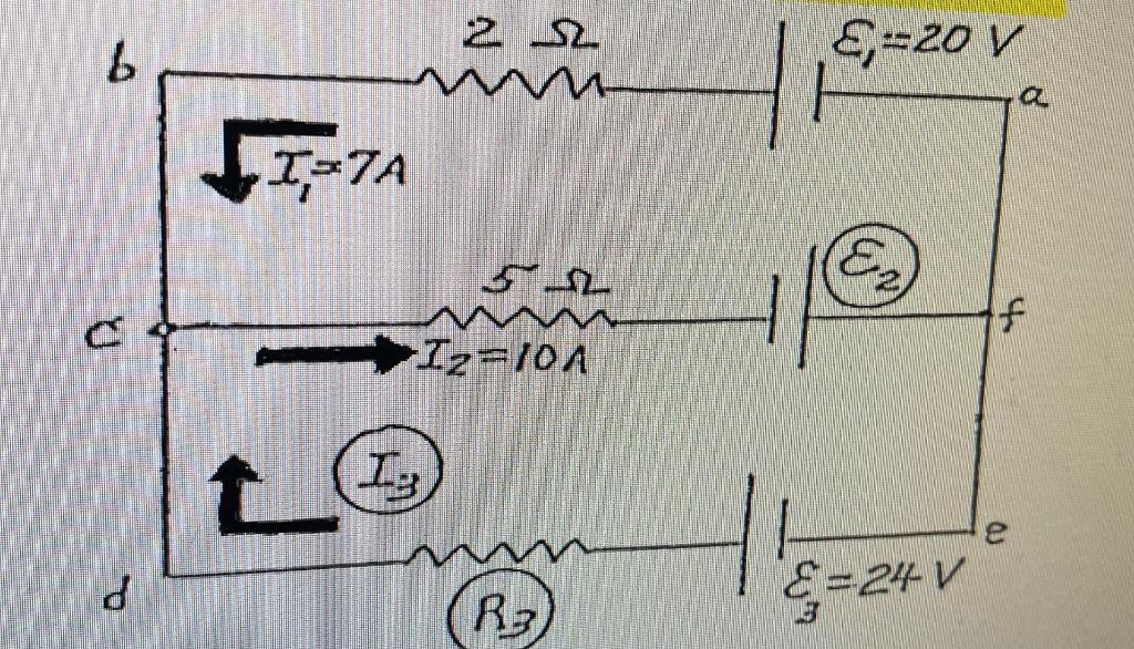 The Three Unknowns In This Circuit Are Circled A Calculate I 3 B Calculate E 2 C Calculate R 3 1