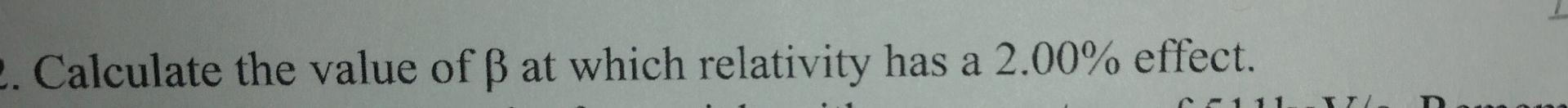 2 Calculate The Value Of Ss At Which Relativity Has A 2 00 Effect C111 1