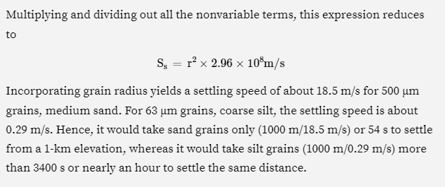 Show Your Work And Include The Correct Units Calculate And Compare The Settling Times Of A Spherical Dust Particle That 1
