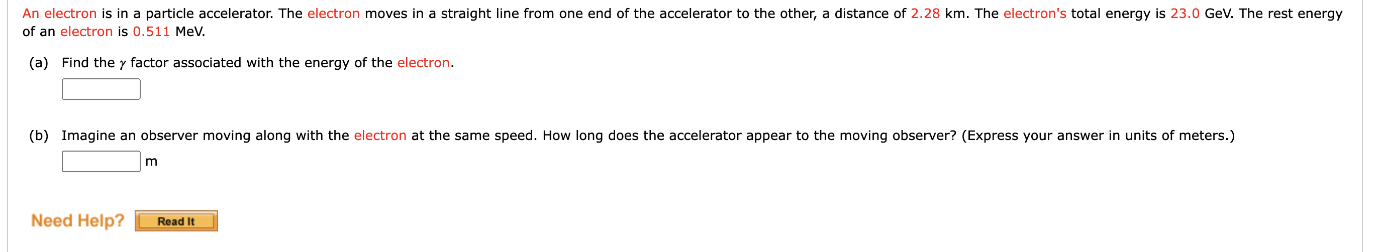 An Electron Is In A Particle Accelerator The Electron Moves In A Straight Line From One End Of The Accelerator To The O 1