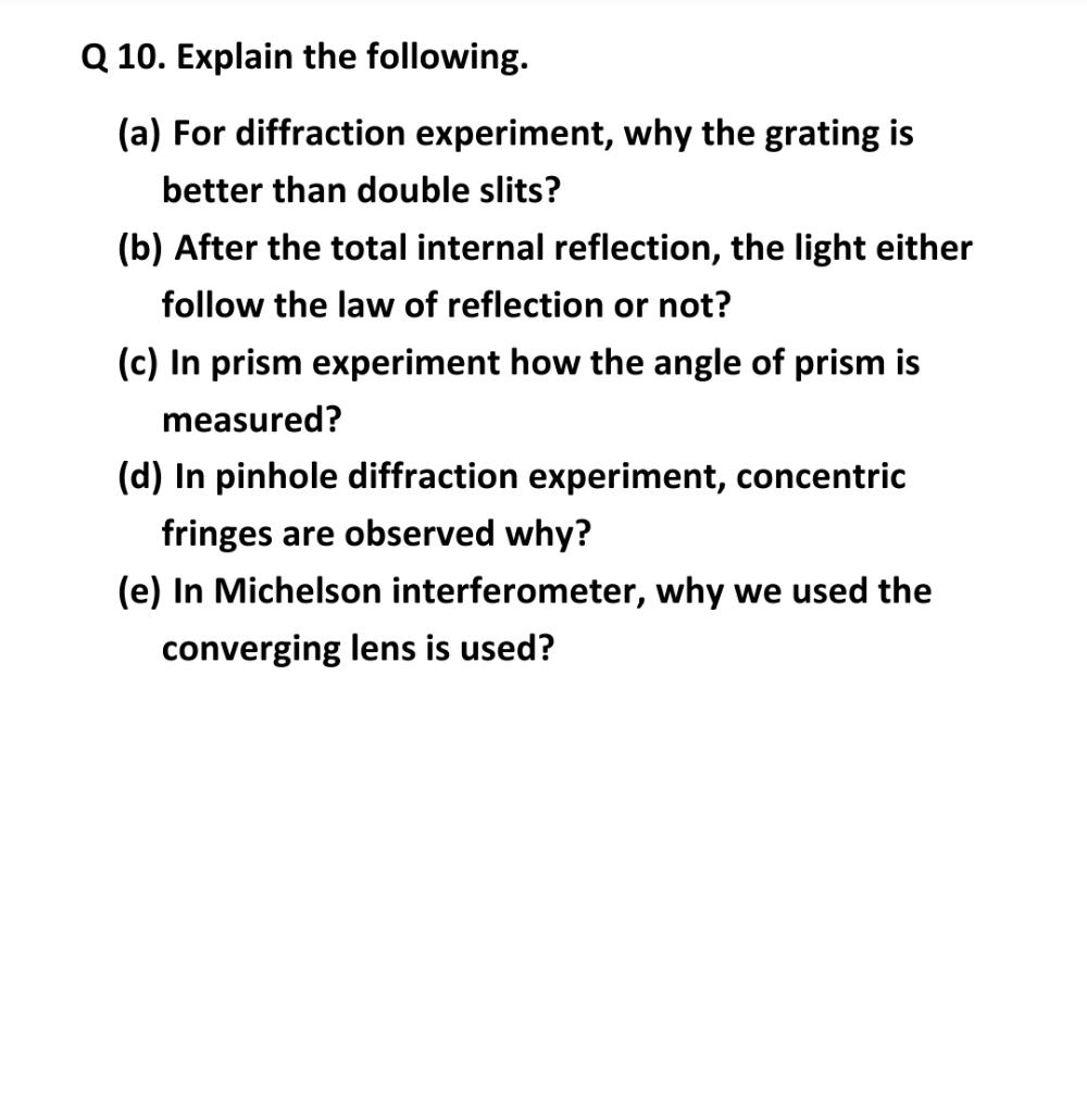 Instructions I Draw Figure Where Necessary Ii Explain The Result With Reasoning 1