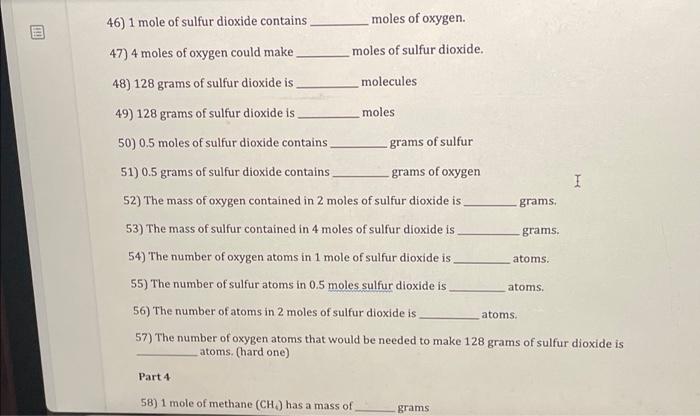 2 Grams 35 The Mass Of The Carbon Contained In 2 Moles Of Carbon Dioxide Is E Mil Atoms 36 Number Of Oxygen Atoms In 2