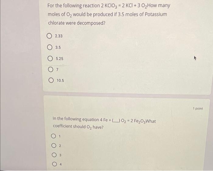 A Balanced Equation Will Have 1 Pc The Sum Of The Coefficients On Either Side Will Be Equal O The Same Number Of Element 3
